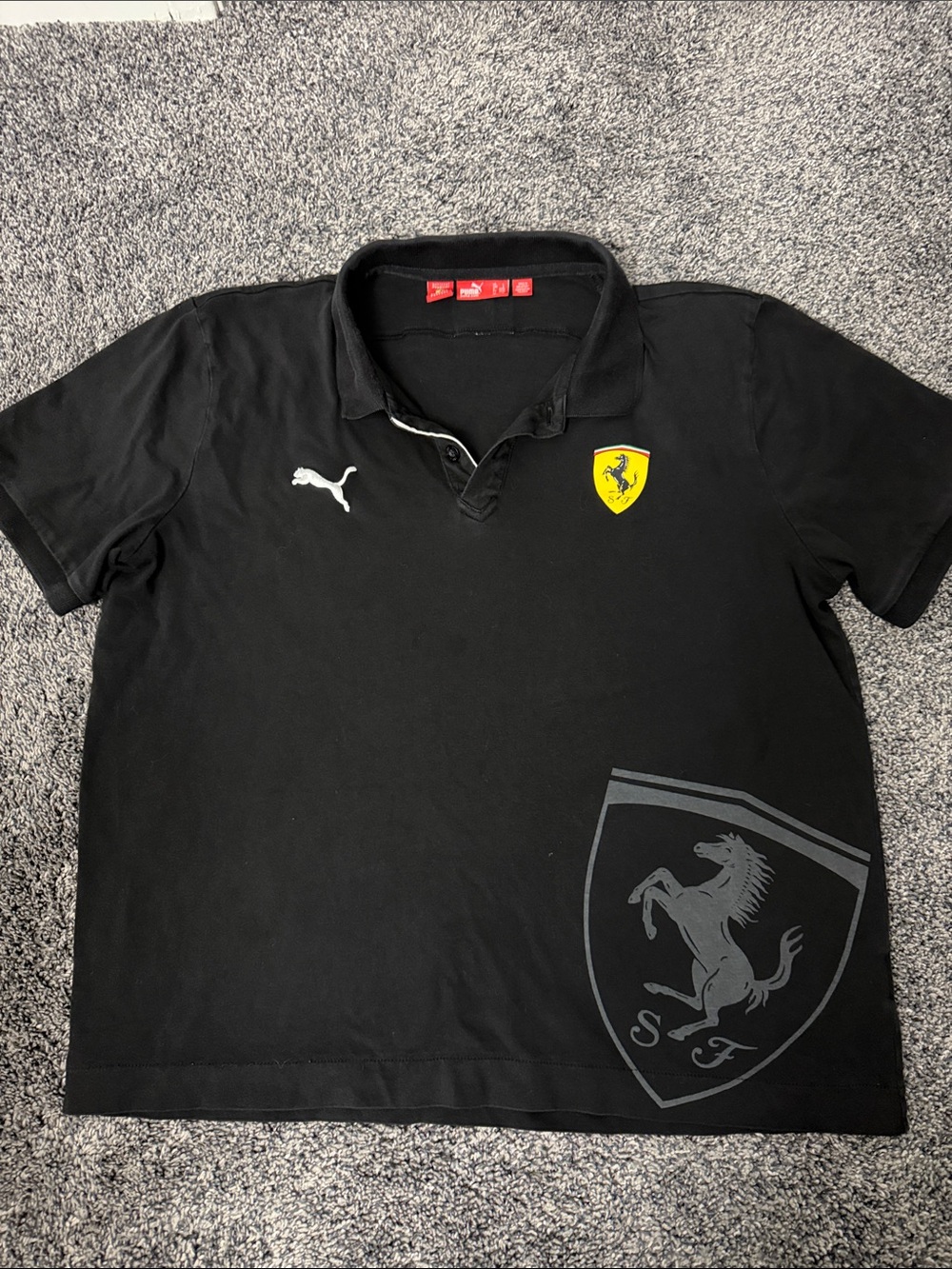 Scuderia Ferrari F1 Puma Polo Shirt - L (But is short)